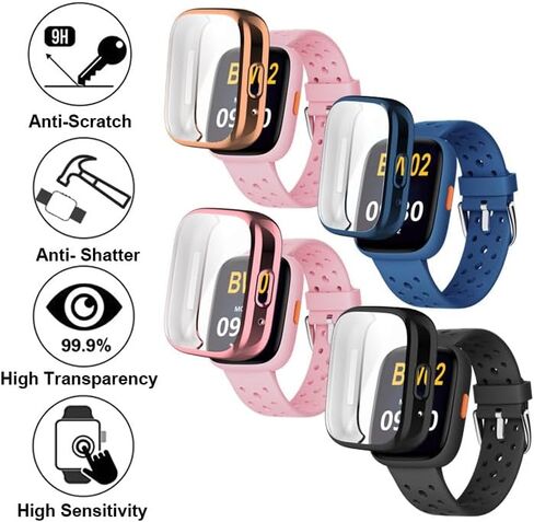 مشاهدة الحالات المتوافقة مع أكبر BW02 1.8 بوصة Smart Watch ، TPU علبة مع واقي الشاشة ، حماية جسم وشاشة in Kuwait