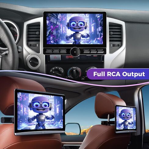 10 inch Car Stereo Dash Kit Replacement for Toyota Tacoma Radio Upgrade 2005-2015,QLED Touch Screen Head Unit w/Wired Wireless CarPlay Andriod Auto GPS Navigation 5GWiFi FM/AM Radio Knob (6G+128G) in Kuwait