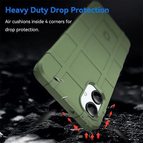Ysnzaq Armor Case for Samsung Galaxy A06, Military Grade Shockproof Durable Rugged Protective Phone Cover for Samsung Galaxy A06 HD Black in Kuwait
