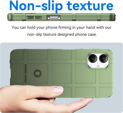 Ysnzaq Armor Case for Samsung Galaxy A06, Military Grade Shockproof Durable Rugged Protective Phone Cover for Samsung Galaxy A06 HD Black in Kuwait