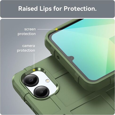 Ysnzaq Armor Case for Samsung Galaxy A06, Military Grade Shockproof Durable Rugged Protective Phone Cover for Samsung Galaxy A06 HD Black in Kuwait