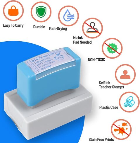 Special Accommodations Self Inking Stamp for Teachers SPED Modifications Rubber Stamp Teacher Back to School Teacher Stamps Teacher Must Haves Dormitory Supplies (Blue) in Saudi Arabia