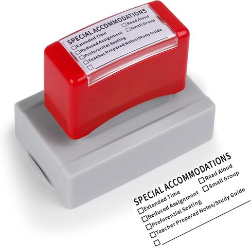 Special Accommodations Self Inking Stamp for Teachers SPED Modifications Rubber Stamp Teacher Back to School Teacher Stamps Teacher Must Haves Dormitory Supplies (Blue) in Saudi Arabia