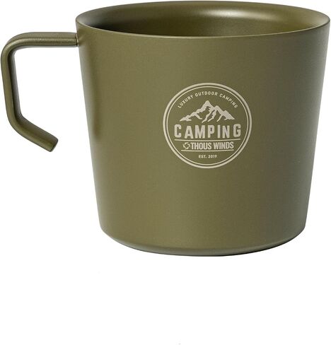 Coffee Mug, Double Walled Camping Cup, Stainless Steel Mug with Handle, 250ml in Saudi Arabia