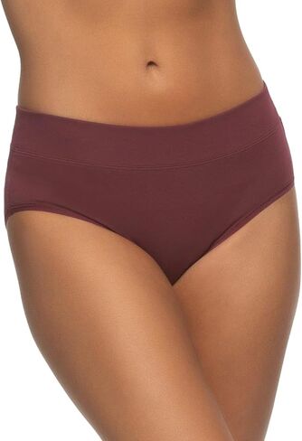 Felina Womens 5 Pack Pima Cotton Wide Waistband Hipster in Kuwait