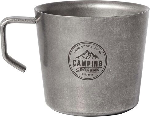 Coffee Mug, Double Walled Camping Cup, Stainless Steel Mug with Handle, 250ml in Saudi Arabia