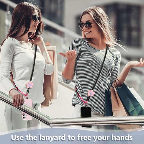 حبل الهاتف مع زهرة مضادة للسرقة Crossbody حزام عالمي الهاتف الخلوي حبل الرقبة رقبة أنشطة في الهواء الطلق in Kuwait
