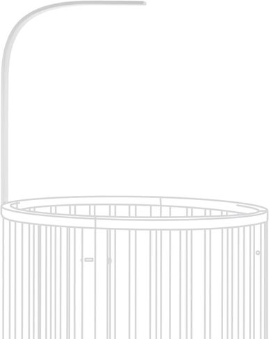 Stokke Sleepi Drape Rod, White - Made from Solid Beech Wood - Easy to Install & Clean - Compatible Sleepi Crib/Bed & Mini in Kuwait