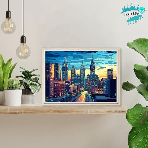 KEYIFA Diamond Art Jesus Diamond Painting Kits for Adults, 5D Round Full Drill, God Blessing Diamond Dots Mosaic Painting for Beginner, DIY Gems Art Craft for Home Wall Decor 30x40 cm in Saudi Arabia