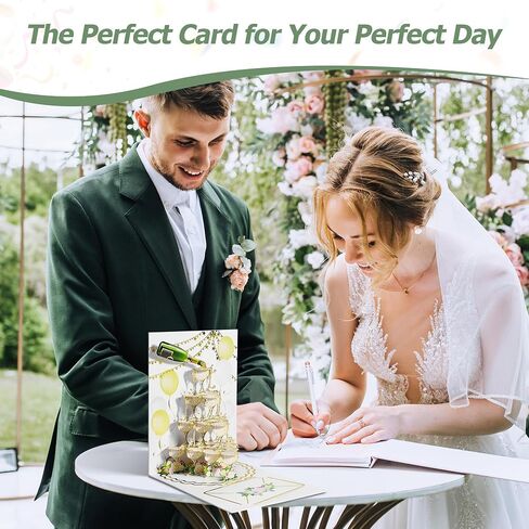 Airpark 3D Wedding Car Pop up Cards for Bride and Groom ، CARDAGE MR والسيدة و MRS WEDDAND CARD ، بطاقة تهانينا للأصدقاء والعائلة ، هدايا الزفاف للعروسين الجدد مع المغلف in Kuwait