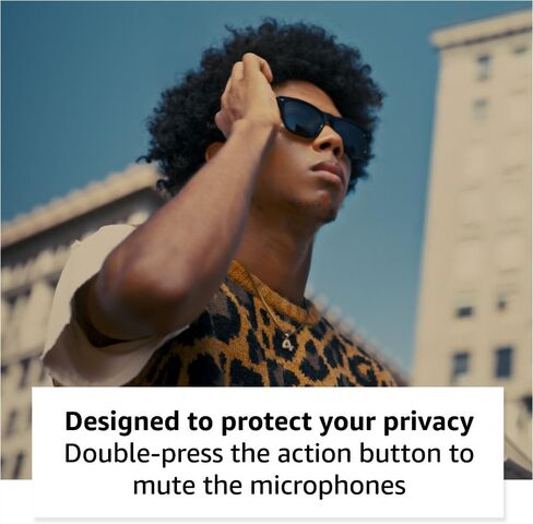 Amazon Echo Frames (newest model) + Echo Show 8 (newest model), Smart Glasses with Alexa, Cat Eye frames in Brown Tortoise with polarized sunglass lenses in Saudi Arabia