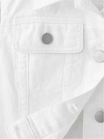 SweatyRocks Girl's Denim Vest Button Down Sleeveless Jean Jacket Outerwear with Pockets in Saudi Arabia