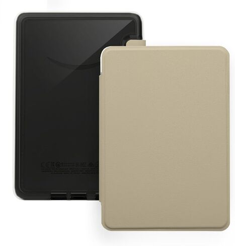 حالة لـ 6 "Kindle Paperwhite (الجيل العاشر 2018 إطلاق ، الطراز رقم PQ94WIF) ، غطاء جلدي Lihght PU وظهره الثابت الشفاف ، مع النوم/الاستيقاظ التلقائي ، أبيض كريمي in Kuwait