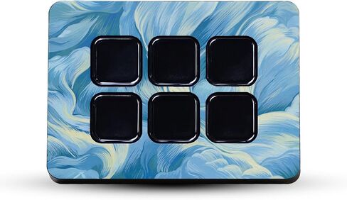 Carbon Fiber Skin Compatible with Elgato Stream Deck Mini - Spacial Overload - Premium 3M Vinyl Protective Wrap Decal - Easy to Apply | Made in The USA in Saudi Arabia