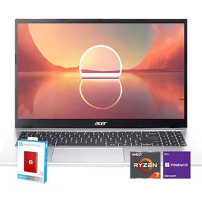 acer Aspire 3 Laptop | 15.6" FHD (1920 x 1080) Display | AMD Radeon | 8-Core AMD Ryzen 7-5700U | 32GB RAM | 1TB SSD (512GB PCIe SSD withHP P500 512GB Portable SSD) | Ethernet Port | Windows 11 Home