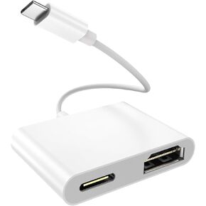 AIRSKY USB C to HDMI Adapter for iPhone 15/16 to TV, Type-C to HDMI Adapter with 100W Fast Charge 4K@60Hz, Compatible with iPhone 15, iPhone 16, MacBook Pro, iPad Pro