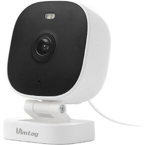 VIMTAG Security Camera, 3.5K/6MP Outdoor/Indoor Wired Plug-in 2.4G Wi-Fi Spotlight Camera for Home Security, 2-Way Audio/Color Night Vision/Human/Motion/Sound Detection, Support Alexa/Up to 512G Card