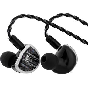 آذان Linsoul kiwi ether في شاشة الأذن ، 15.3 ملم سائق مستوي كبير IEM ، سماعات الأذن السلكية HiFi ، سماعات ألعاب مع كابل قابل للفصل 2pin للموسيقي المحترف Audiophile Gamer