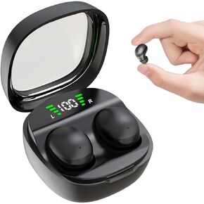 Sleep Earbuds, Invisible Mini Headphones Wireless Bluetooth, Sleep Earbuds for Side Sleepers, Small Earphones, Hidden Ear Buds for Work, Earphones Clear Calls, Single Playtime for 6h (Nude)