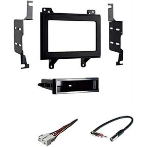 Car Stereo Dash Kit Wire Harness and Antenna Adapter Combo to Install a Single or Double Din Size Aftermarket Radio for Some 1994-1997 GMC Chevrolet Blazer Sonoma Jimmy