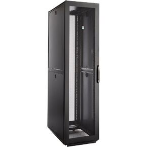 Rittal 9982202, TS IT Pro Cabinet, 42U, with Sidewalls, 19" Rails, casters, Cable Management Walls, Baying kit, Locking Front and Rear Perforated Doors, Carbon Steel, Black, 78.74"x 23.62"x 42.13"
