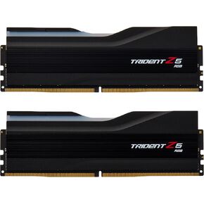 G.Skill Trident Z5 RGB Series (Intel XMP 3.0) DDR5 RAM 64GB (2x32GB) 6000MT/S CL30-40-40-96 1.40V Desktop Computer Memory U-DIMM-Matte Black (F5-6000J30G32GX2-TZ5RK)