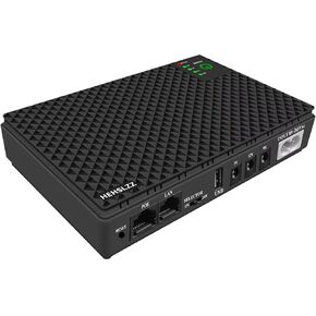 Mini UPS DC 10400mAh Battery Backup & Surge Protector Uninterruptible Power Supply for Router Modem USB Mini UPS 5V/9V/12V DC10400 Security Camera, Smartphones