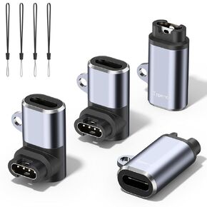 متوافق مع Garmin Watch Charger Adapter 4 Pack ، Cable Cable USB C لـ Fenix ​​8 7s 7x 6s 6x 5 5x 5s ، Forerunner 965 955 935 245 55 45 ، Venu 3 2 SQ ، Gronsinct
