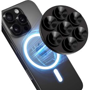 كأس الشفط المغناطيسي مونبون لحالة Magsafe ، حامل السيليكون Octo Cup Buddy Sticky Grip لأجهزة iPhone ، والهاتف القابل للإزالة للدشات المرآة ، وهو Selfie/Video for Tiktok effects