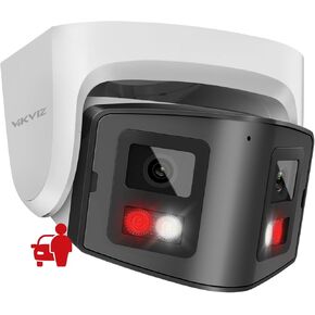 6MP Security PoE IP Camera, Outdoor UltraHD Dome Camera with Built-in Mic, 165ft IR Night Vision, Smart H-2-6-5, IP67 Weatherproof, WDR, 3D DNR(2.8mm)
