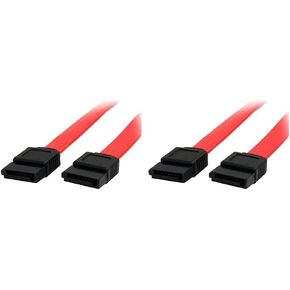 StarTech.com 36in SATA Cable - Serial ATA 150 - SATA (F) to (F) - 3 ft - Red - SATA36 (Pack of 2)