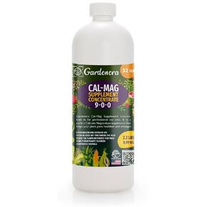 𝐏𝐑𝐄𝐌𝐈𝐔𝐌 Ultra Pure Professional Grade Cal-Mag Fertilizer Spray - 8oz Bottle - High-Grade Calcium, Magnesium & Iron Plant Supplement - Corrects Common Plant Deficiencies (9-0-0 NPK)