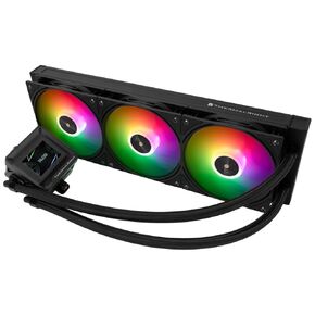Thermalright FW 360 SE ARGB Black-AIO CPU Liquid Cooler,IPS LCD Screen with 320x240 Resolution,for AM4/AM5,Intel LGA1700/1851,2-inch Magnet-Absorbent LCD Screen for Images-Black,PC CPU Water Cooler