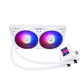 Thermalright FW SE 240 ARGB White CPU Water Cooler with 2 PWM ARGB Fans with 2000RPM,IPS LCD Screen with 320*240 Resolution,Liquid CPU Cooler with 2-in LCD Display,PC Cooler for AM5,Intel LGA1851/1700