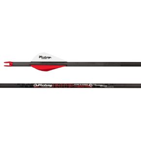 Victory Archery RIP 0.204" 250/300/350/400/500 Spine Small Diameter Carbon Hunting Arrow Vane Fletched 6 Pack