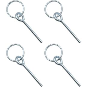 Tent Pole Rings 4 PCS Tent Pole Pins Tent Ring Replacement Tent Fittings for Outdoor Camping Excursions Tent Pole Connectors