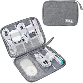Portable Charger Cord Organizer Electronics Organizer Travel Case Durable & Light-Weight Suitable for Business, Out-Going, Travel And Cosmetics Kit