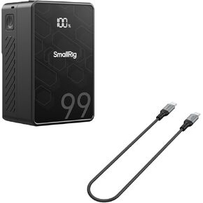 SMALLRIG V Mount Battery VB99 SE and 240W USB C to USB C Cable