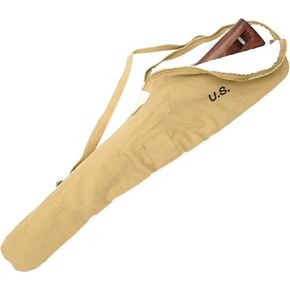 CALYX U.S. WWII Fleece Lined M1 Carbine Rifle Case with Carry Strap - Marked U.S. (Khaki), 38 Inch