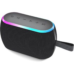 Bluetooth Speaker with Lights, Portable Wireless Speakers with IPX6 Waterproof, 40W Stereo Bassup, BT 5.3 Dual Pairing, 12H Playtime, Built in Battery Electronic for Outdoor Beach Party, Gift