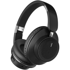 Bluetooth Over-Ear Headphones with Hidden Mic, Foldable Wireless Headphones for Cell Phone, PC, Laptop, Suitable for Music, School, Workouts, and Gaming (White)