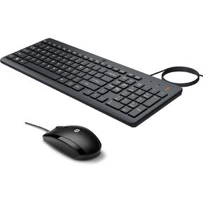 Bundle of HP X500 Wired USB Mouse & HP 150 Wired Keyboard - Full-Sized Numeric Keypad, Silent-Touch (Keyboard) - Compatible w/Windows PC, Mac, Desktop, Laptop, Notebook, Chromebook - Plug-and-Play