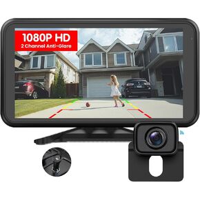 Wireless Backup Camera for Car: 4.8" HD 1080P Super Night Vision Rear View Camera, Easy Install Dual Channel Stable Signal, IP69K Waterproof Back Up Camera System for Truck, Pickup, SUV, Van - Foxpark