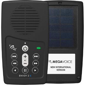 Biblica Anglicized New International Version (NIV) Audio Bible Narrated by David Suchet on The Handheld Envoy 2S Solar Player by MegaVoice
