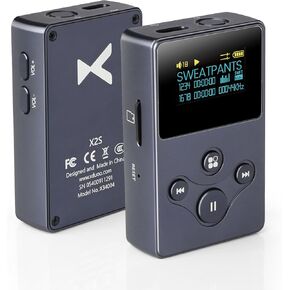 xDuoo X2S Hi-Res Lossless Portable Music Player - DSD128 PCM 24Bit/192k, 128GB, 6 Bands of EQ, Rail to Rail Op-amp, OLED Screen