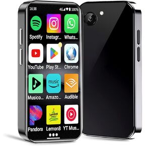 160GB MP3 Player with Bluetooth and WiFi 4G, Android MP3 Player with Spotify YouTube and Amazon Music, Mini MP3 MP4 Player for Kids with Google Player,Camera,FM, Portable reproductor mp3