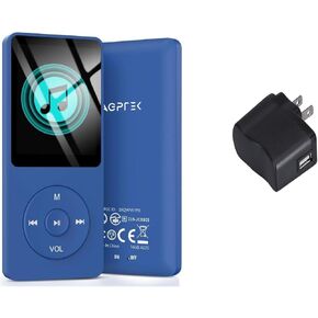 AGPTEK MP3 Player with 5V 500mA Wall Charger