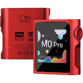 SHANLING M0 Pro Hi-Res MP3 Music Player with Bluetooth，Digital Audio Player Portable Audio Player DAP Player，1.54" HD Touch Screen up to 15 Hour Battery USB Type-C dongle 3.5mm Jacks (Blue)
