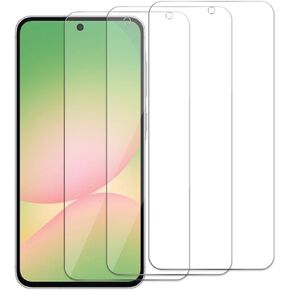 Screen Protector for Samsung Galaxy A56, Tempered Glass Film, Ultra HD 9H Hardness Case Friendly Anti Scratch Bubble Free Ultra Resistant Oil-Resistant Shatter Protection, 3-Pack