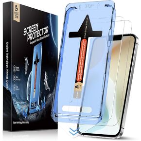 MAGIC JOHN 2 Pack for iPhone 16e Screen Protector 6.1 inch, Tempered Glass Film, Auto Dust-Elimination, Bubble Free, Easy Installation